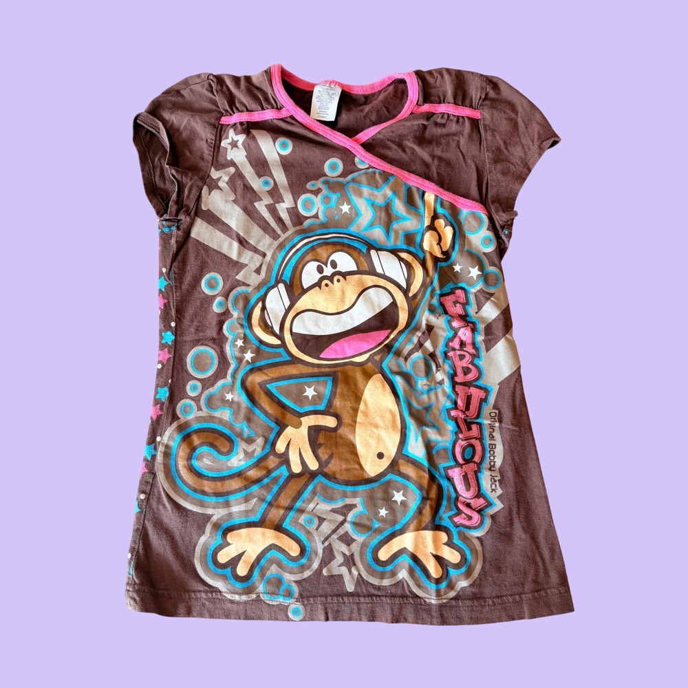 Y2K Bobby Jack Vintage Graphic Tee Fabulous Monkey Shirt Scene #17